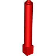 Support Round 1 x 1 x 6 Solid Pillar / Red