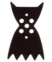 Neckwear Cape, Angular Pointed Collar, with 5 Points [Plain] / Black