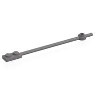 Lego Bar 1 x 12 with 1 x 2 Plate End with Solid Studs and 1 x 1 Round Plate End / Flat Silver