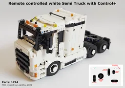 Control+ Remote Controlled Semi Truck White (Powered Up)