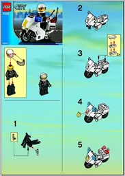 Police Motorcycle - Blue Sticker Version