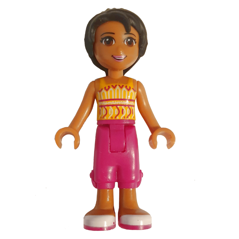 Lego Joanna - Orange Top, Magenta Trousers