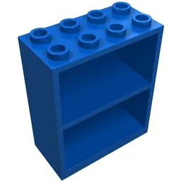 Homemaker Bookcase/Cupboard 2 x 4 x 4 / Blue