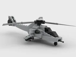 Futuristic attack helicopter