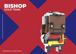 Bishop (Lucas Bishop) – X‑Men Gold Team – (BrickHeadz‑Style)