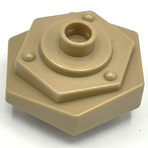 Lego Duplo Weight Hexagonal with 1 stud / Yellow