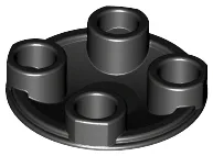 Plate Round 2 x 2 with Rounded Bottom [Boat Stud] / Black
