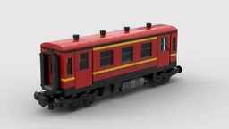 Red passenger car 1st class