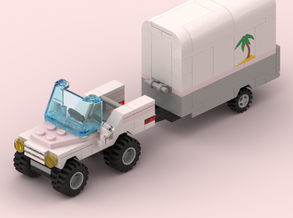 Lego Paradisa Truck / Horse Transporter (upgraded)