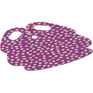 Lego Hipwear Skirt, Rounded Pleats with Iridescent Dots (Sequins) Pattern / Magenta