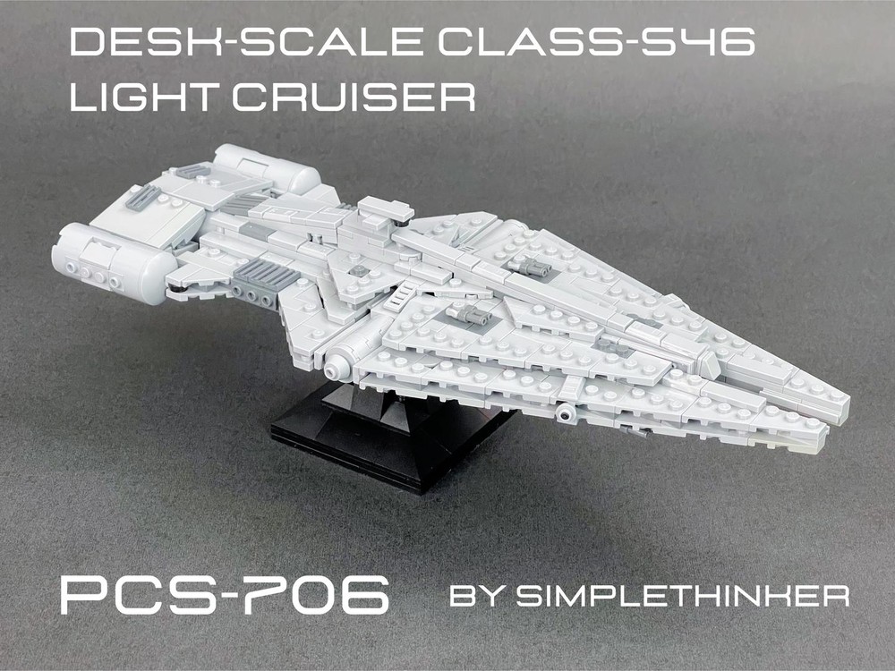 Lego Desk-Scale Moff Gideon's Light Cruiser
