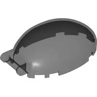 Windscreen 6 x 4 x 2 1/3 Bubble Canopy with Handle / Trans-Black