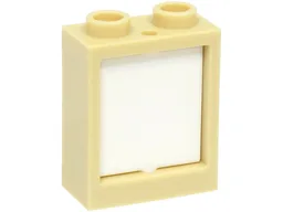 Window 1 x 2 x 2 Flat Front with White Glass (60592 / 60601)