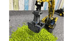 Technic Excavator Clamshell Bucket PF Powered