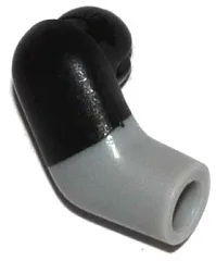 Arm, Right with Molded Black Short Sleeve  Pattern / Light Bluish Gray