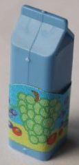 Lego Scala Accessories Carton Milk, Label with Grapes and Fruit Pattern (Sticker) - Set 3148