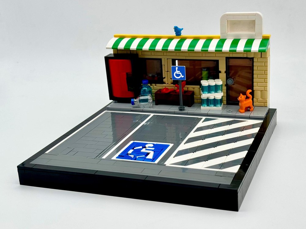 Lego Handicap Parking Spot Diorama