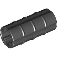 Technic Axle Connector Ridged [with x Hole x Orientation] / Black