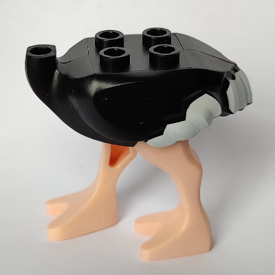 Lego Animal Body Part, Ostrich Body with Light Nougat Legs Pattern