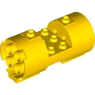 Cylinder 3 x 6 x 2 2/3 Horizontal Hollow Studs / Yellow