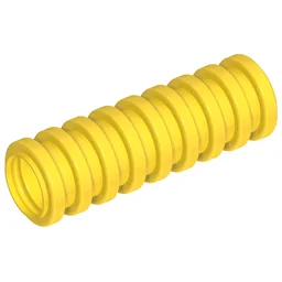 Hose, Ribbed 7mm D. 3L / 2.4cm / Yellow