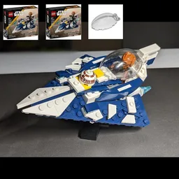 75400 Plo Koon Starfighter x2 Microfighter + Windscreen Mod