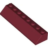Brick Sloped 45° 2 x 8 / Dark Red