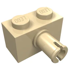 Brick Special 1 x 2 with Pin / Tan