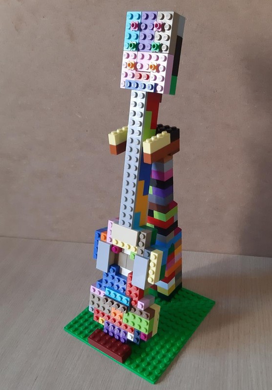 Lego guitarra española y soporte