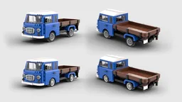Barkas B1000 Pritschenwagen, Pickup Truck Blue