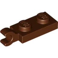 Plate Special 1 x 2 with Clip Horizontal on End / Reddish Brown