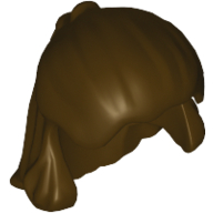 Lego Hair Pulled Back and Tied / Dark Brown