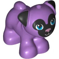 Animal, Dog, Pug - Standing with Blue Eyes, Black Face and Ears, and Pink Nose Print / [No Color/Any Color]