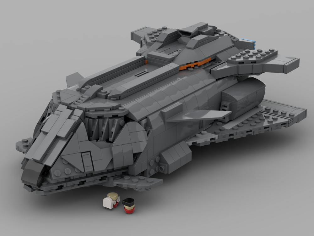 Lego 1:250 scale elite dangerous Federal gunship
