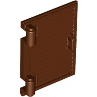 Window 1 x 2 x 3 Shutter with Hinges and Handle / Reddish Brown