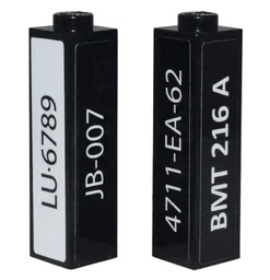 Brick 1 x 1 x 3 with 'LU·6789' 'JB-007' '4711-EA-62' 'BMT 216 A' Pattern on All Sides (Stickers) - Set 10262