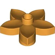 Duplo Plant, Flower with 1 Top Stud / Medium Orange
