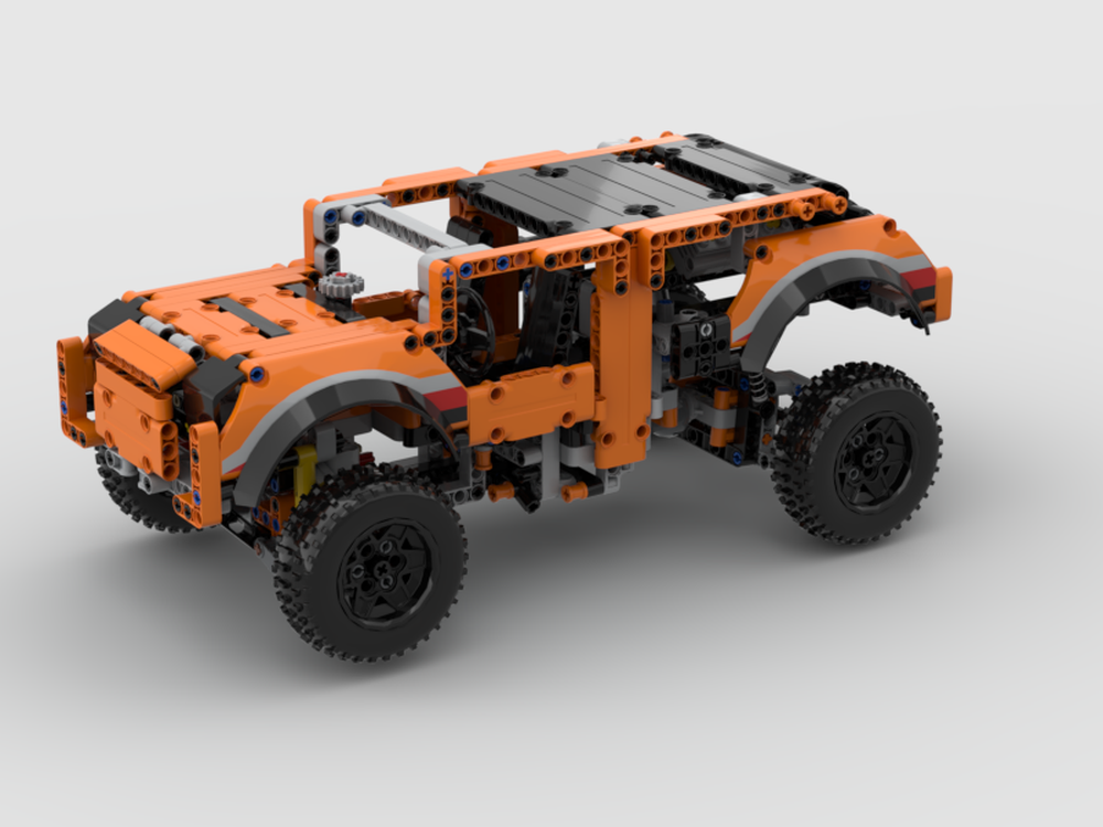 Lego Ford F150 Raptor b-model, Off road vehicle with gearbox