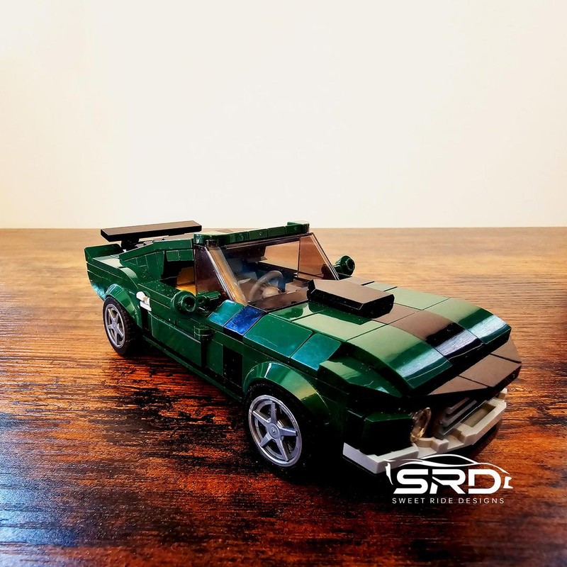 Lego 1970 Ford Mustang BOSS 302, 8 STUDS wide MOD