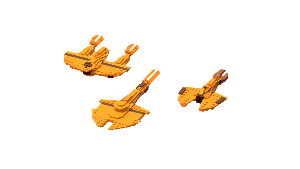 Lego Cardassian Small Ships Pack 1, Smooth Edition