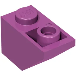 Brick Sloped Inverted 45° 2 x 1 / Light Purple
