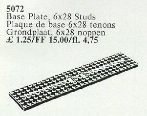 Lego Wagonplate, 6 x 28 Studs