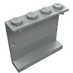 Panel 1 x 4 x 3 [Solid Studs] / Light Gray