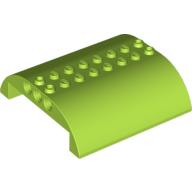 Lego Brick Curved 8 x 8 x 2 Double / Lime
