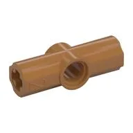 Technic Axle and Pin Connector Angled #2 - 180° / Medium Nougat