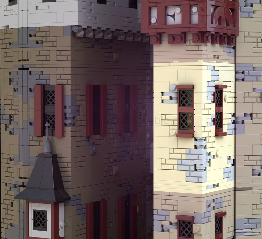 Lego Small study - The Red Falcons' mountain fortress