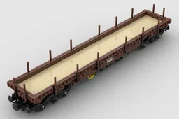Flatcar Wagon Double Bogie (Version 1)