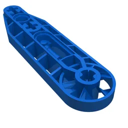 Technic Beam 1 x 7 with Fan / Blue