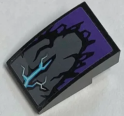 Slope, Curved 3 x 2 with Stone and Energy Pattern (Sticker) - Set 70356