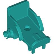 Lego Equipment Medical Wheelchair with Pins for Wheels [Minidoll] / Dark Turquoise